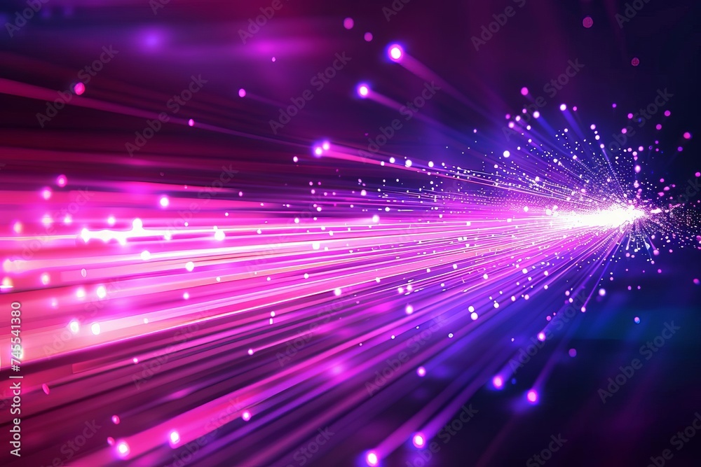 Abstract background with neon fiber optic lines High-speed technology concept Abstract background with neon fiber optic lines High-speed technology concept
