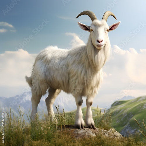 goat in the mountains