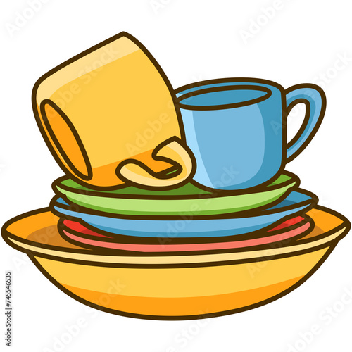 Wash Dishes Sticker