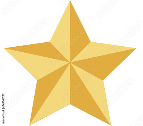 star gold icon decoration