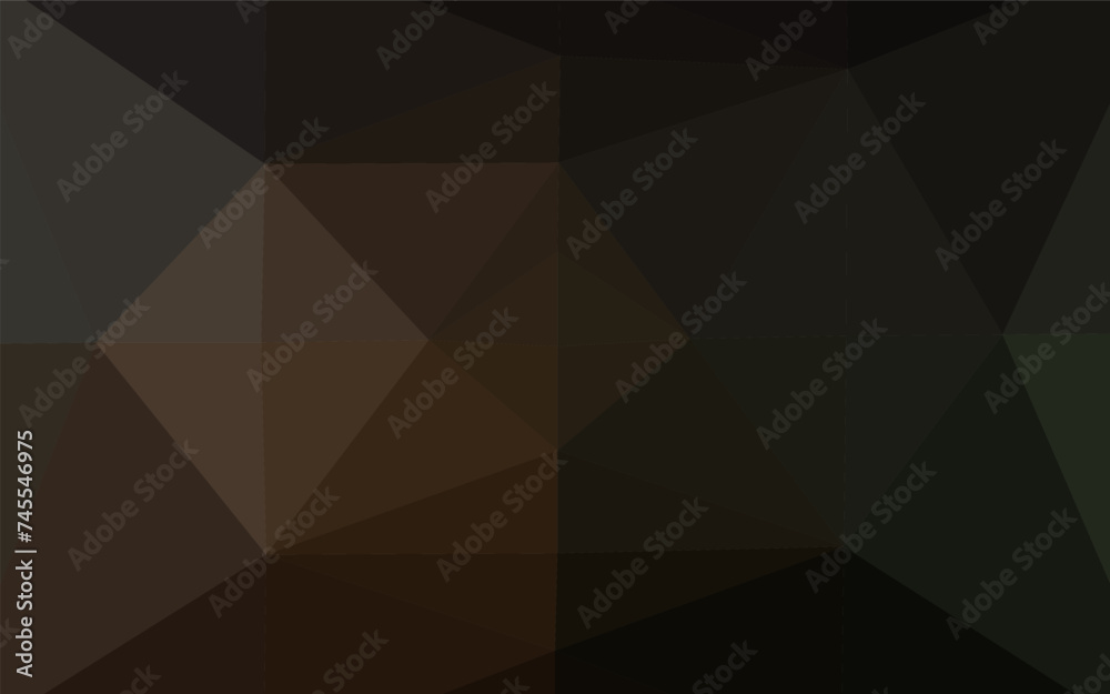 Dark Black vector abstract polygonal layout. Dark Black vector abstract polygonal layout.