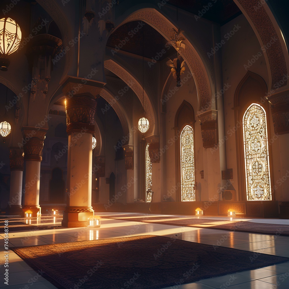 interior of the mosque country