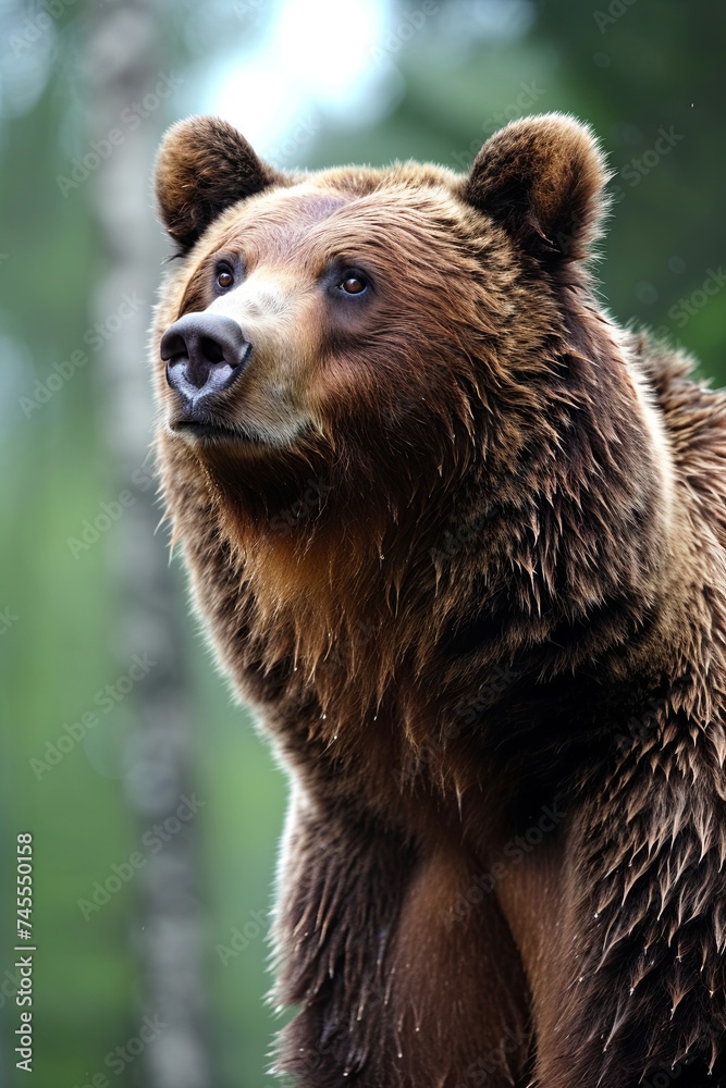 Majestic Brown Bear in Its Natural Habitat Majestic Brown Bear in Its Natural Habitat