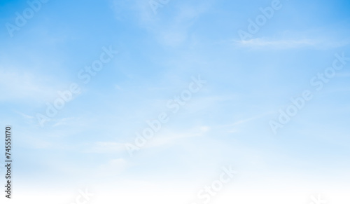 Sky Cloud Blue Background Cloudy summer Winter Season Day, Light Beauty Horizon Spring Brigth Gradient Calm Abstract Backdrop Air Nature View Wallpaper Landscape Cyan color Environment, Fluffy Climate © wing-wing