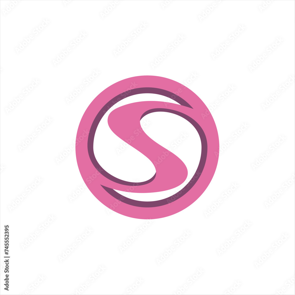 Letter OS logo design. Monogram O and S type abstract symbol. Initial S in circle vector icon. Letter OS logo design. Monogram O and S type abstract symbol. Initial S in circle vector icon.