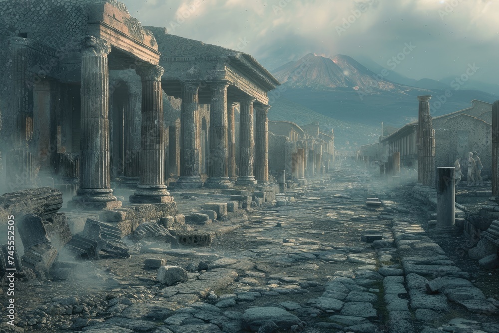 Pompeii tragedy a haunting portrayal of the volcanic eruption's chaos
