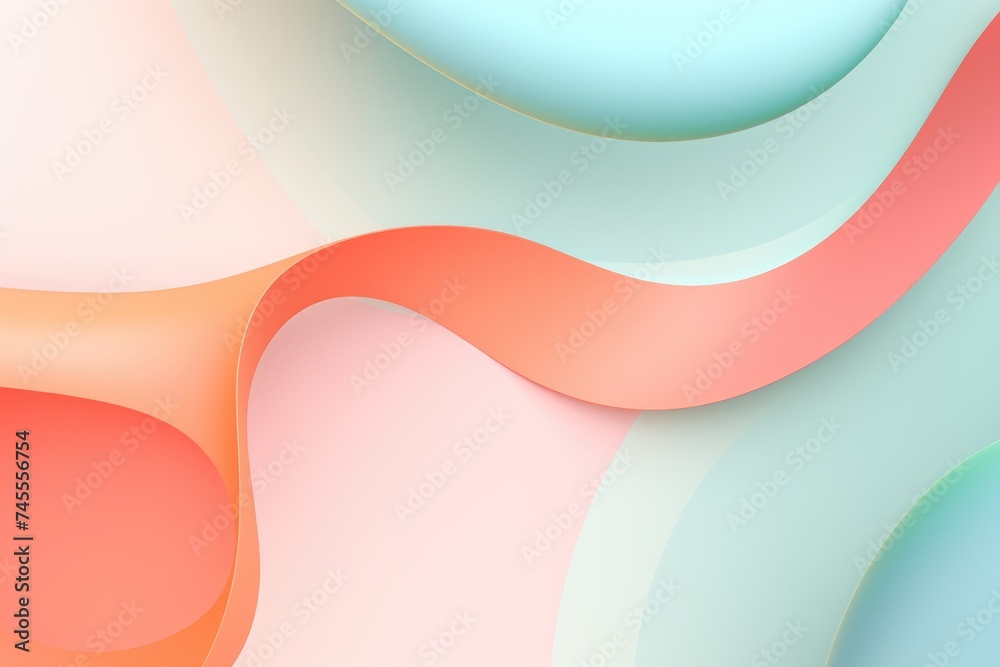 Soft, abstract pastel shapes Soft, abstract pastel shapes