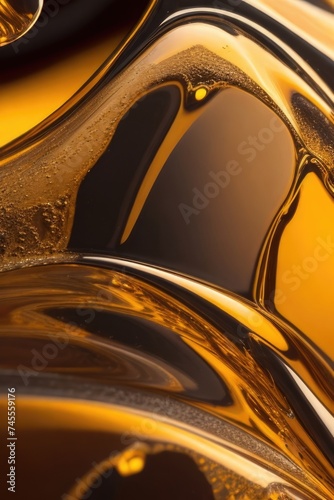 a close-up of a liquid oil