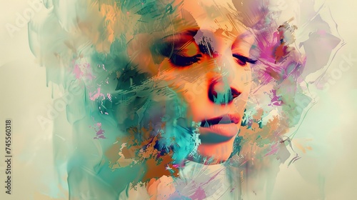 Digital art pixels and creativity merge modern expressions of imagination photo