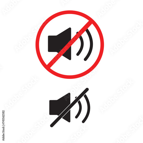 Keep Silent Sign or Keep Silent Icon Vector On White Background.