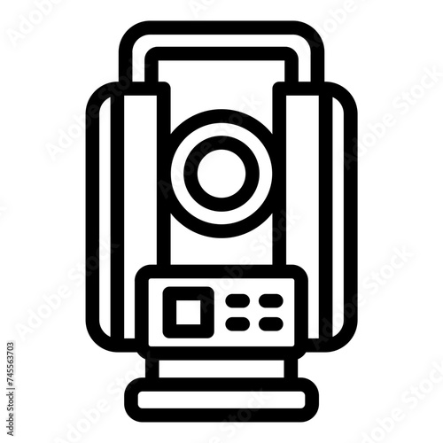 Theodolite thecnology icon