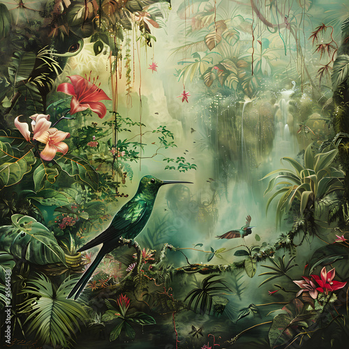 tropical forest in the jungle enchantment unveiling the rainforests painting canva