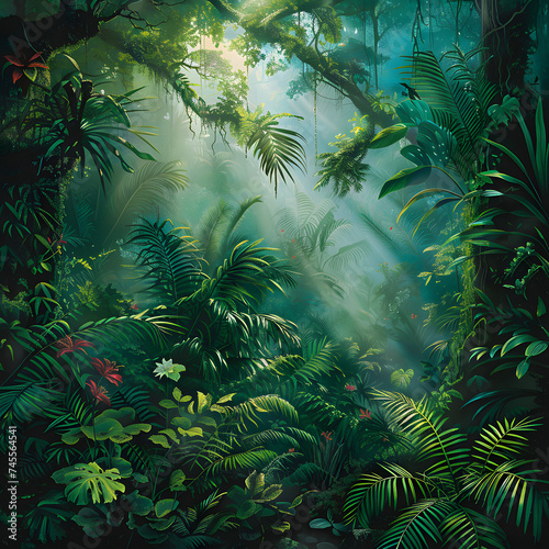 tropical forest in the jungle enchantment unveiling the rainforests painting canva