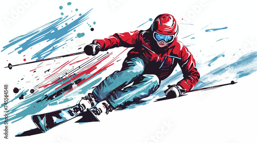 Winter Sport Design Vector Illustration Isolated on