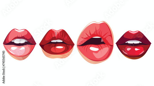 Women Lipstick Make Up Icon Vector Illustration Grap