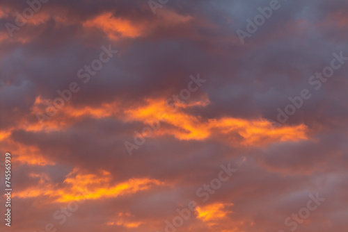 Colorful clouds at sunrise. Background © schankz
