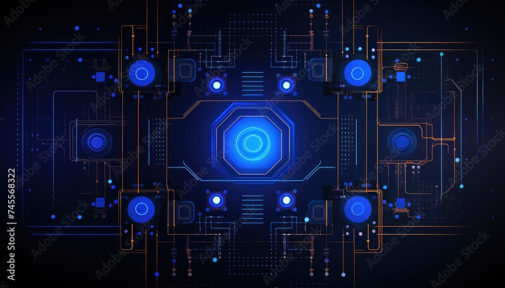 Abstract technology background. Futuristic interface Abstract technology background. Futuristic interface
