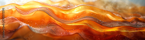 Close Up of a Painting of a Wave