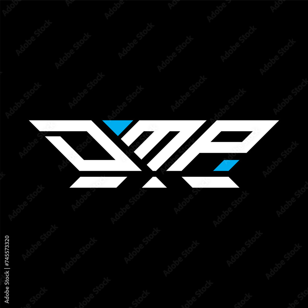 DMP letter logo vector design, DMP simple and modern logo. DMP luxurious alphabet design  