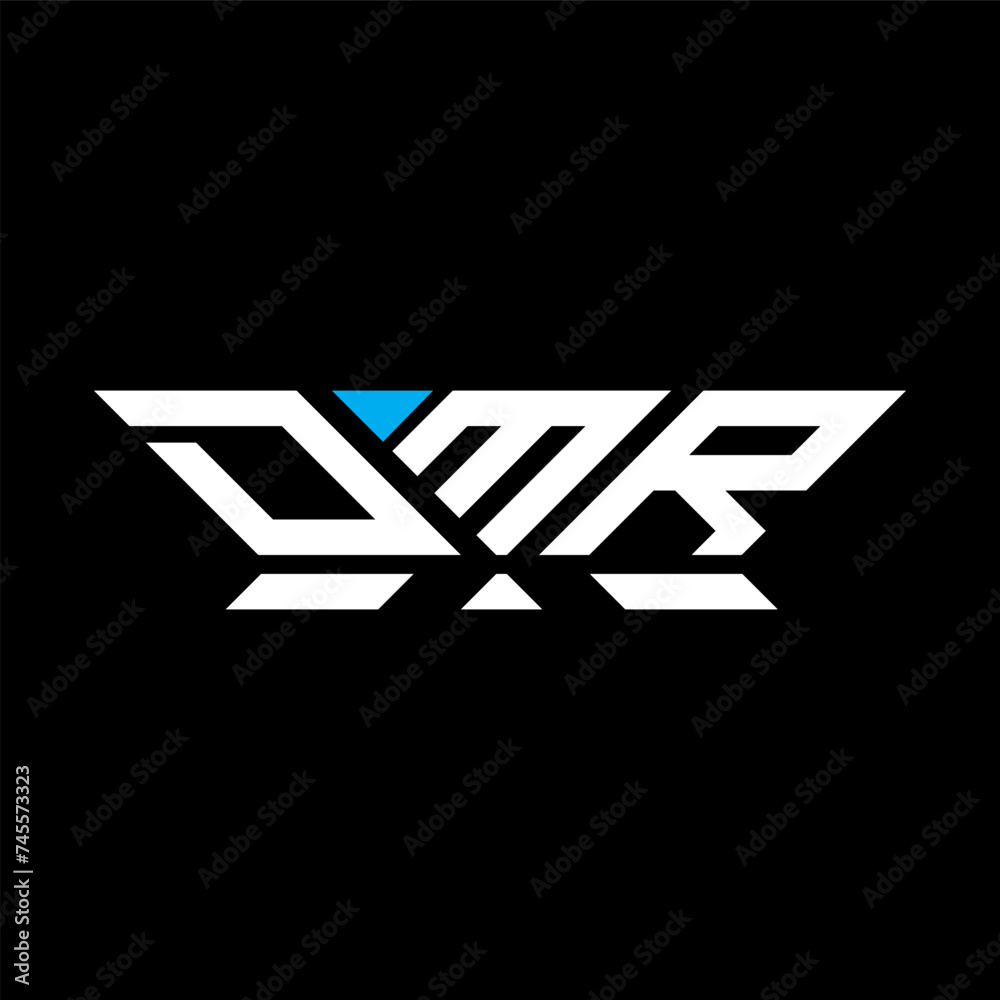 DMR letter logo vector design, DMR simple and modern logo. DMR luxurious alphabet design  