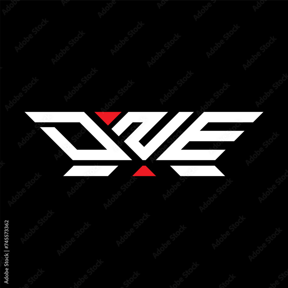DNE letter logo vector design, DNE simple and modern logo. DNE luxurious alphabet design  