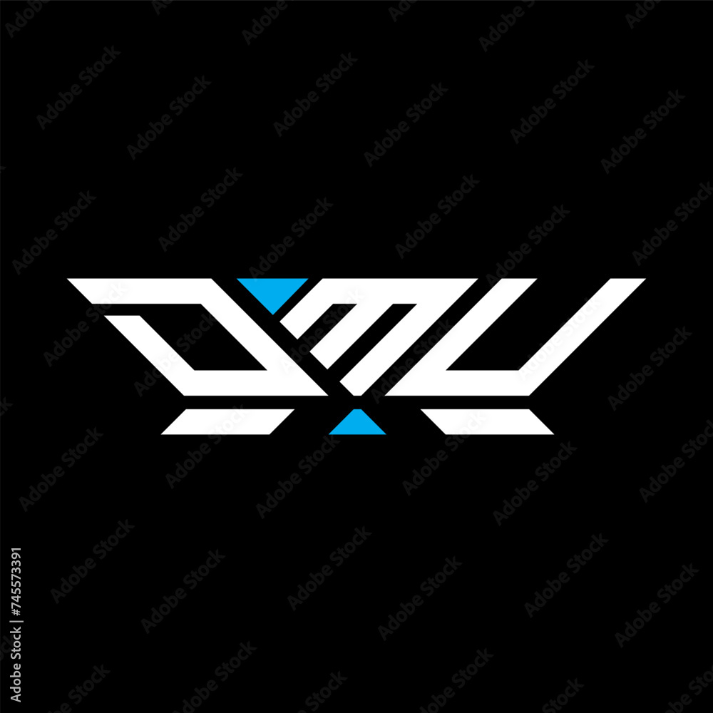 DMU letter logo vector design, DMU simple and modern logo. DMU luxurious alphabet design  