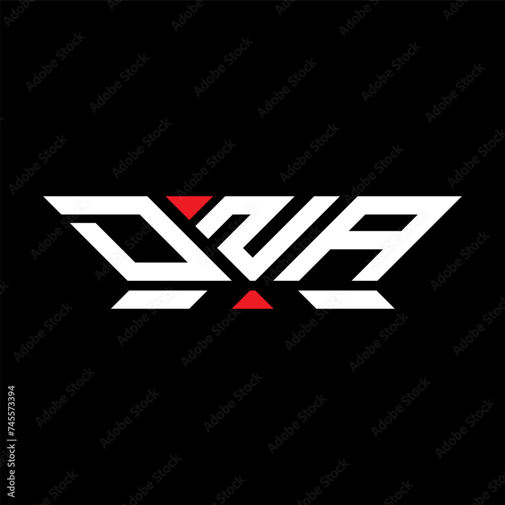 Obraz premium DNA letter logo vector design, DNA simple and modern logo. DNA luxurious alphabet design 