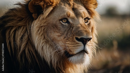 portrait of a lion