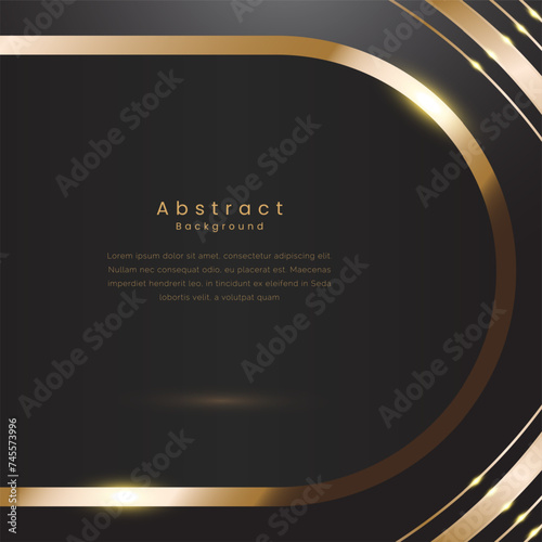 luxury black shining gold background