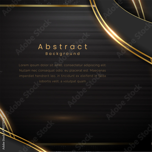 luxury black shining gold background