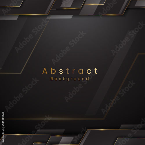 luxury black shining gold background