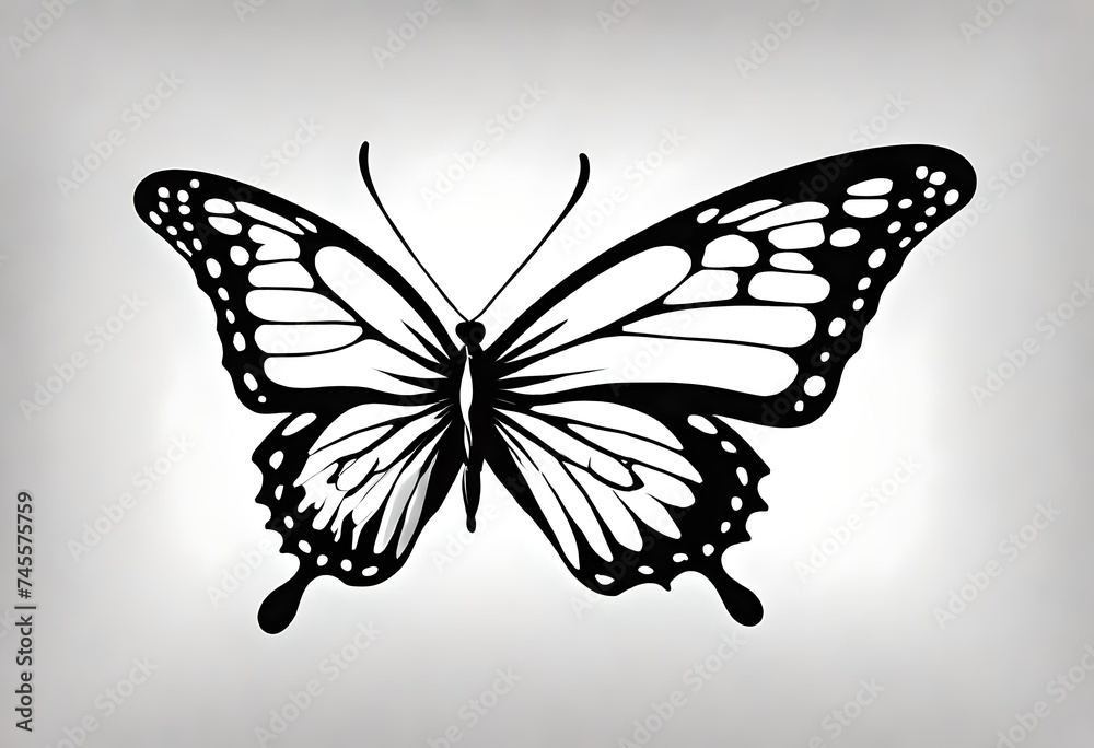 butterfly on a white background butterfly on a white background