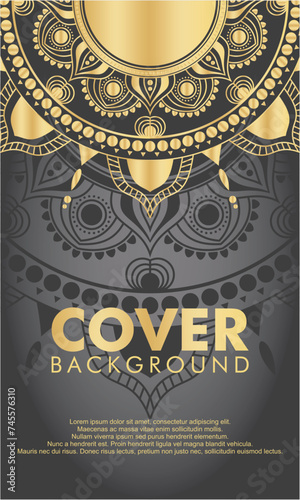 Luxury mandala background with golden arabesque pattern arabic islamic east style.decorative mandala for print, poster, cover, brochure, flyer, banner.