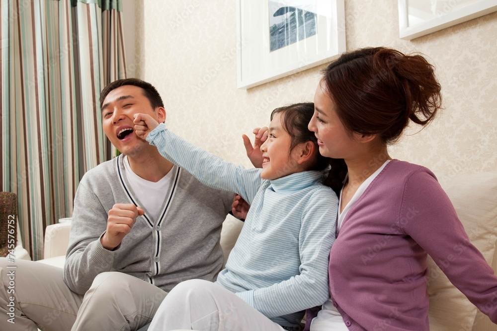 Fototapeta premium Family life in current China