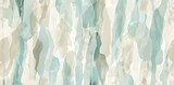 Radiant Abstract Painting in Green and Beige