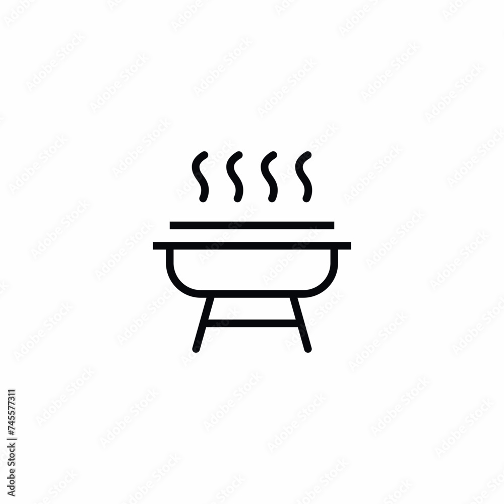 Barbecue Vector Icon Sign Symbol Barbecue Vector Icon Sign Symbol