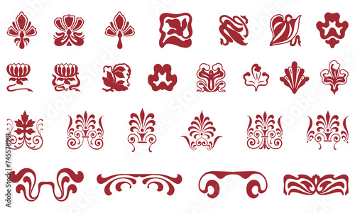 Nouveau icon collection