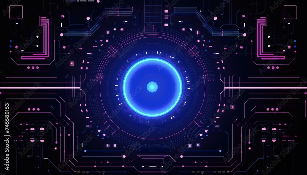 Abstract technology background. Futuristic interface Abstract technology background. Futuristic interface