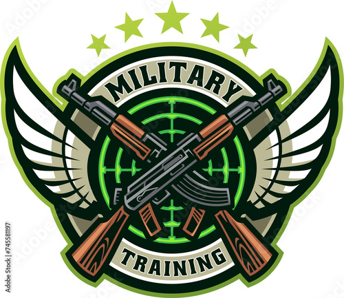 Military training esport mascot