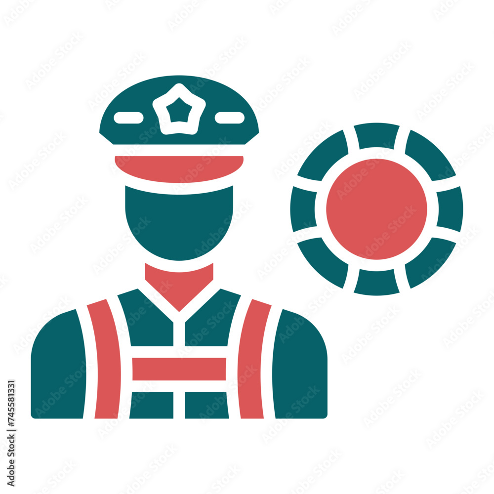 Obraz premium Coastguard Icon Style