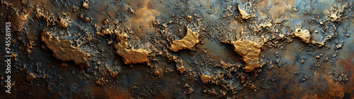 Rusted Metal Surface Covered in Rust