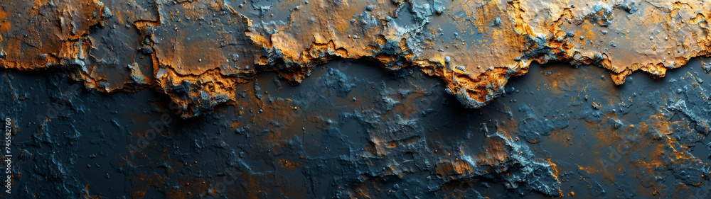 Rusty Metal Surface With Heavy Rust Build-up