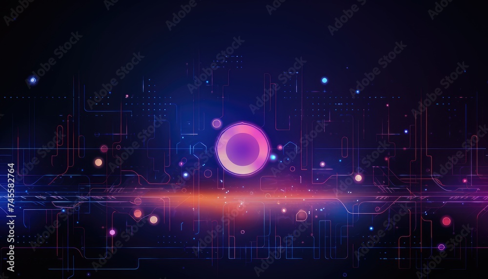 Abstract technology background. Futuristic interface Abstract technology background. Futuristic interface