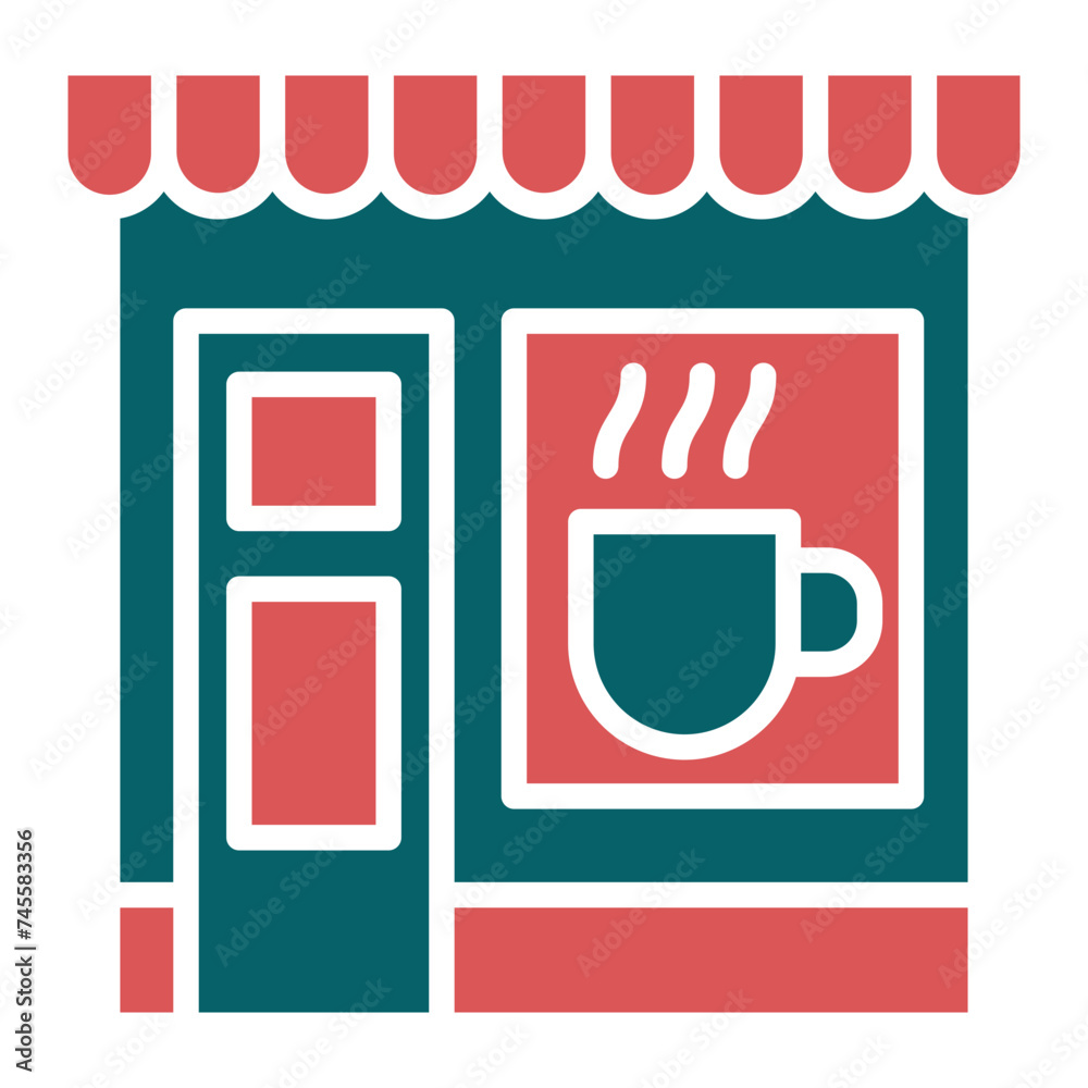Coffee Shop Icon Style Coffee Shop Icon Style