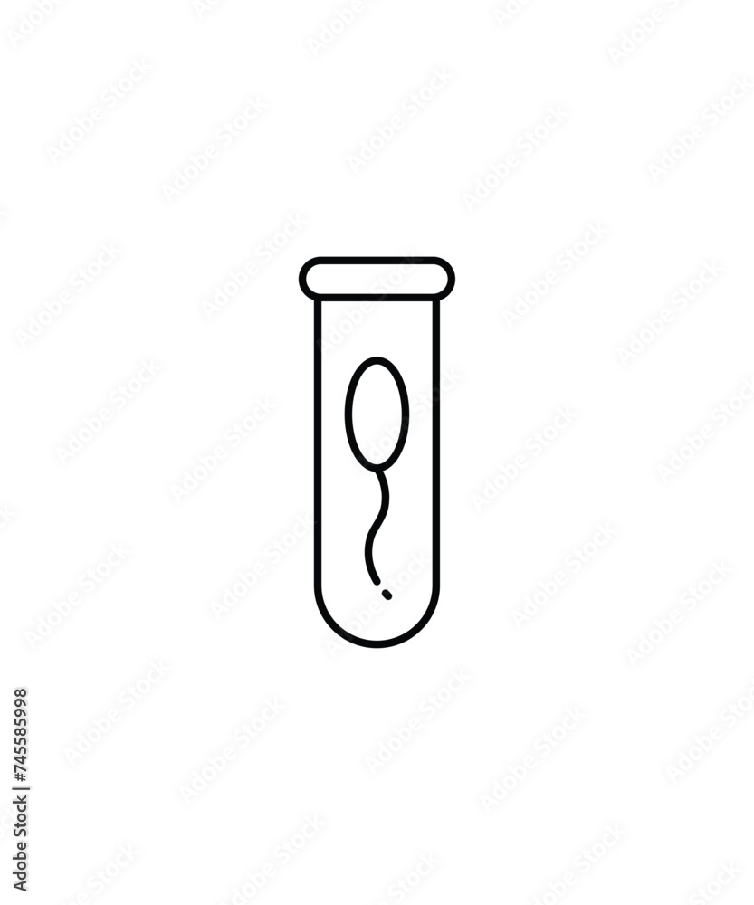 sperm icon, vector best line icon. sperm icon, vector best line icon.