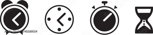 Time icons set. Clock icon. Vector