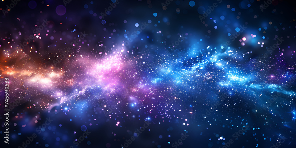 A colorful galaxy and Stars of a planet
A colorful galaxy and Stars of a planet