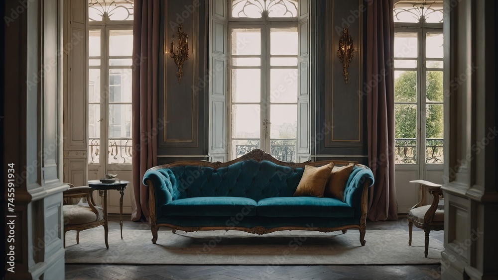 French luxury interior design living room