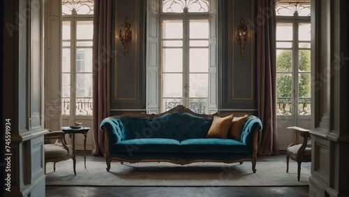 French luxury interior design living room © Interactify