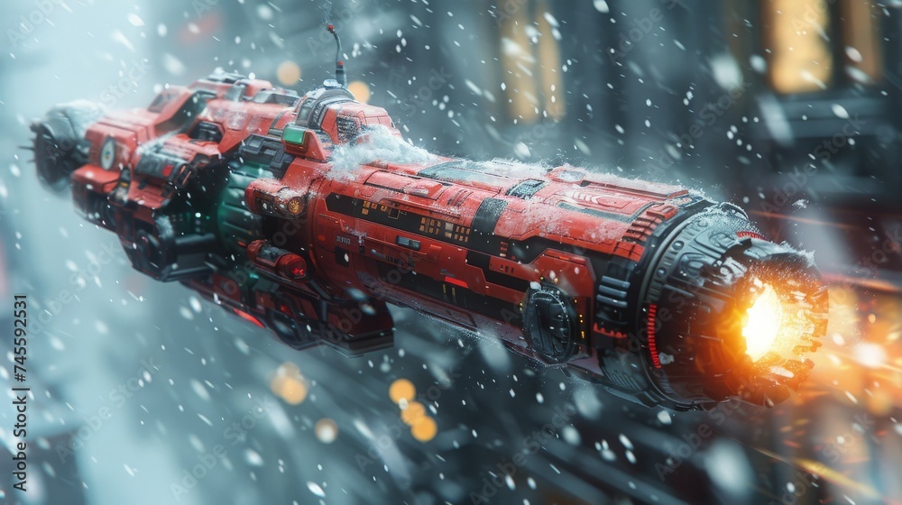 Science fiction military laser gun. Concept design of high-tech cyberpunk luminous firearm. Science fiction military laser gun. Concept design of high-tech cyberpunk luminous firearm.